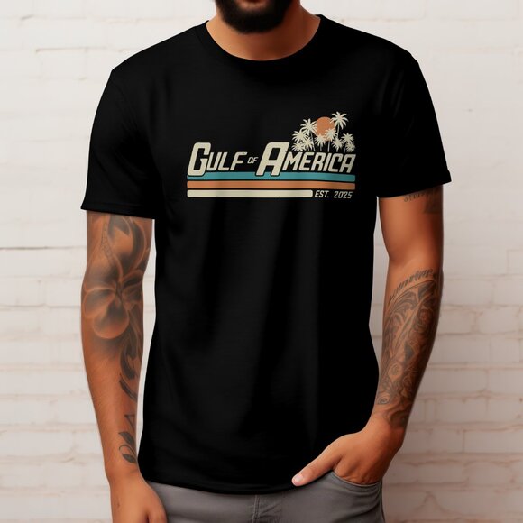 Gulf Of America Retro Vibes T-shirt Black - Picture 3 of 3